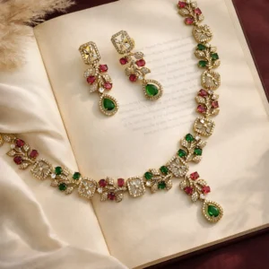 Raha Premium American Diamond Set - Multi