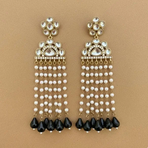 Arti Premium Statement Earring - Black