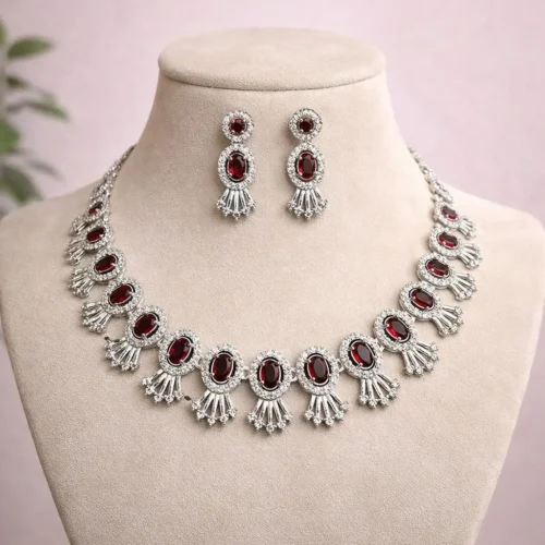 WhatsApp Image 2026-03-05 at 10.00.13 AM (1) Ailsa American Diamond Necklace Set - Ruby