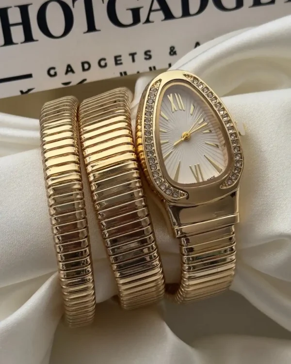 BVLGARI Premium C-Variant Golden Watch