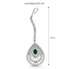 Ankita Lokhande Inspired Premium American Diamond Set  - Green