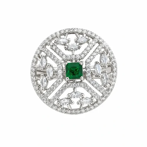 Eva Green American Diamond Ring - Free Size