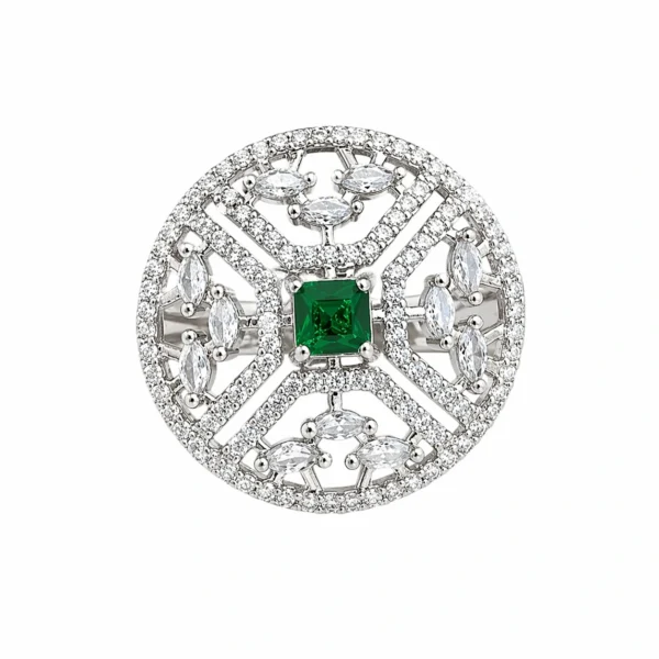 Eva Green American Diamond Ring - Free Size