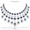 Ankita Lokhande Inspired Premium American Diamond Set  - Blue