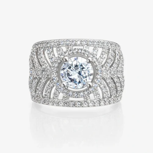 Olivia American Diamond Ring - Free Size