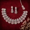 Evelyn Premium American Diamond Set - Pink