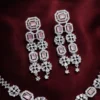 Humaira Premium 3 Layer American Diamond Set - Pink