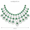 Ankita Lokhande Inspired Premium American Diamond Set  - Green