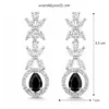 Evelyn Premium American Diamond Set - Black