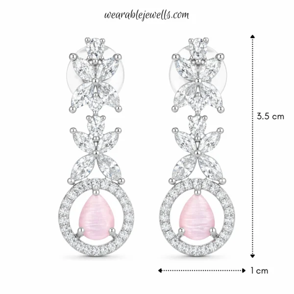 Evelyn Premium American Diamond Set - Pastel