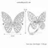 Butterfly Trending American Diamond Ring - Free Size