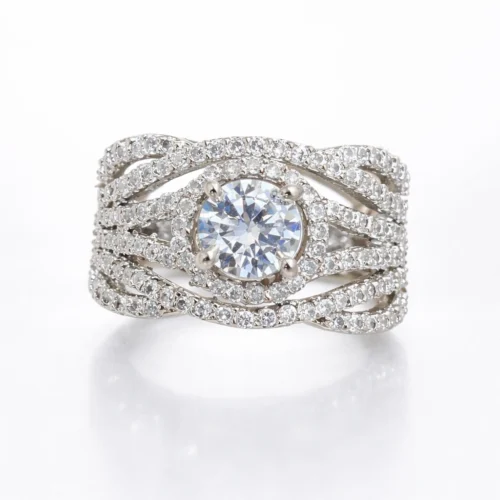 Elsa American Diamond Ring - Free Size