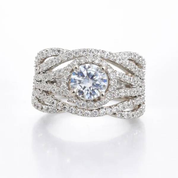 Elsa American Diamond Ring - Free Size