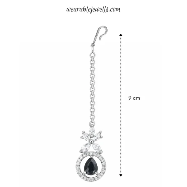 Evelyn Premium American Diamond Set - Black