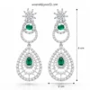 Ankita Lokhande Inspired Premium American Diamond Set  - Green