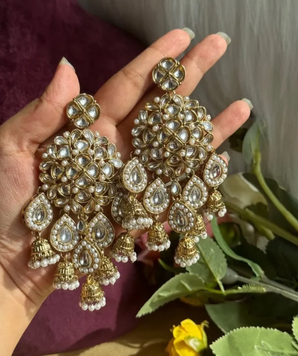Aishwarya Bollywood Viral Chandbali- White