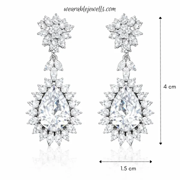 Anam 2.O American Diamond Necklace Set - White