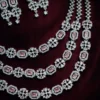 Humaira Premium 3 Layer American Diamond Set - Pink