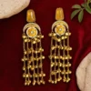 Shivani Kashmiri With Moissanite Stone with Pachi Kundan - Yellow