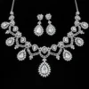 Anam 2.O American Diamond Necklace Set - White