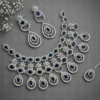 Ankita Lokhande Inspired Premium American Diamond Set  - Blue