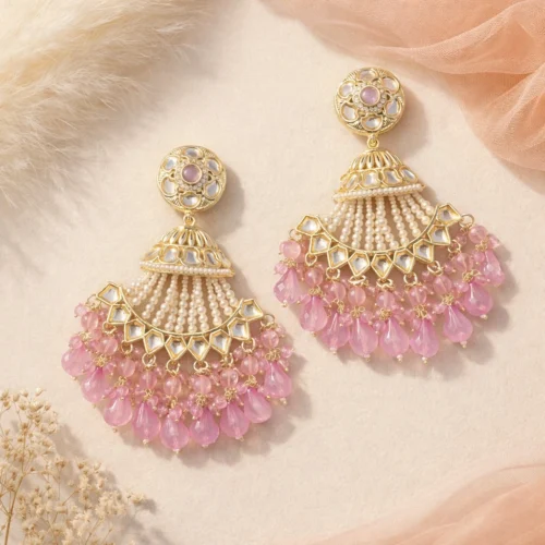 Moksh Sphere Pakistani Earring - Lavender