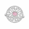 Eva Pink American Diamond Ring - Free Size