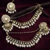 Tazmeen Beautiful Long Kundan Bahubali With Tana