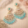 Moksh Sphere Pakistani Earring - Sky Blue